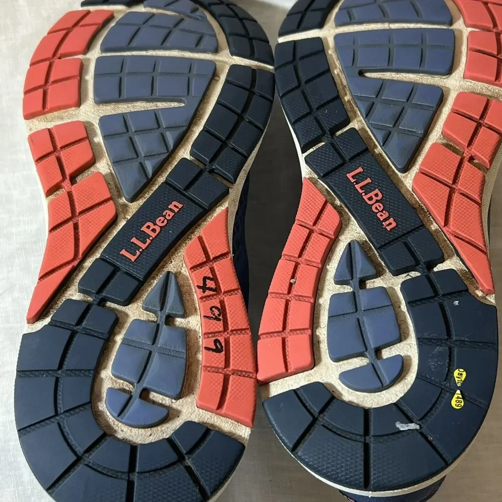LL Bean Women's Boundless Fitness Sz 8.5‎ 504626 Blue Lace Up Sneakers Shoes